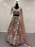 Premium Butterfly Soft Net Lehenga Embellished With Beautiful Sequins And Dori Work