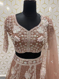 Premium Butterfly Soft Net Lehenga Embellished With Beautiful Sequins And Dori Work