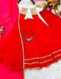 Pure C/C Blooming Georgette With Embroidery 5mm Sequences Lees Work Salwar Kameez