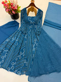 Faux Georgette With Digital Print Work Fully Stitched Salwar Kameez