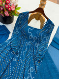 Faux Georgette With Digital Print Work Fully Stitched Salwar Kameez