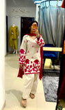 Pure Slab Riyon Cotton With Embroidery Pipas Sequences Work Salwar Kameez