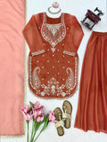 Simmer Fabric with Intricate Thread with sequence work with attach Fancy Lace Salwar Kameez