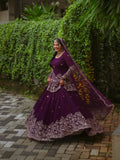 Heavy Fox Georgette with Embroidery Codding & Sequins Work Top Lehenga Dupatta Set