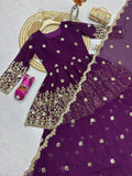 Heavy Fox Georgette with Embroidery Codding & Sequins Work Top Lehenga Dupatta Set