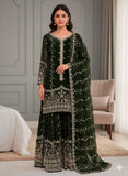 New Ready-made Fendy Silk And Heavy Embroidery Sequence Work Top-Bottom And Dupatta Set
