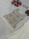 New Designer Party Wear Look Top Sharara Plazzo and Dupatta