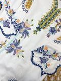 BEAUTIFUL PAKISTANI KURTI WITH REAL MIRROR EMBROIDERED WORK PANT WITH DUPATTA