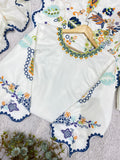 BEAUTIFUL PAKISTANI KURTI WITH REAL MIRROR EMBROIDERED WORK PANT WITH DUPATTA