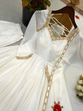 Heavy Upada Silk With Embroidered work With Fully Flair Anarkali Salwar Kameez