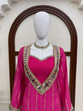 Gold Zari with Soft Micro Cotton Lining & Real Mirror work Salwar Kameez