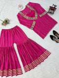 Gold Zari with Soft Micro Cotton Lining & Real Mirror work Salwar Kameez