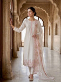 HEAVY ROMAN GLASS SILK BEAUTIFUL EMBROIDERY SEQUENCE WORK WITH CUT WORK SALWAR KAMEEZ