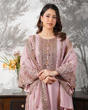 New Ready-made Fendy Silk And Heavy Embroidery Sequence Work Top-Bottom And Dupatta Set