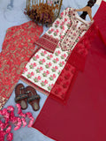 New Designer Party Wear Look Pure Natural Crepe Top & Farshi Palazzo With Dupatta set
