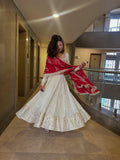 New Heavy Embroidery Sequence Work Top-pent And Dupatta Set Fully Stitched