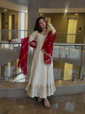 New Heavy Embroidery Sequence Work Top-pent And Dupatta Set Fully Stitched