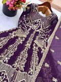 Crunchy Silk Heavy Embroidery Sequence Work Beautiful Top Lehenga Dupatta Set