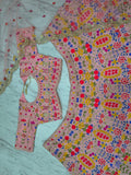 Premium Faux Georgette Lehenga Choli Embellished With Beautiful Multi Thread Embroidery Work