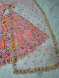 Premium Faux Georgette Lehenga Choli Embellished With Beautiful Multi Thread Embroidery Work