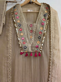 Premium Salsa Silk with Heavy Designer Embroidery & Sequence Work Salwar Kameez