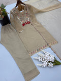 Premium Salsa Silk with Heavy Designer Embroidery & Sequence Work Salwar Kameez
