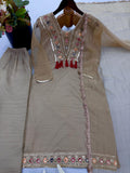 Premium Salsa Silk with Heavy Designer Embroidery & Sequence Work Salwar Kameez