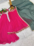 NEW FANCY BANDHEJ PRINT AND KEDIYA- PLAZZO WITH PRETTY DEPATTA SET