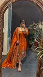 Fendy silk with Soft Micro Cotton Lining & Thread with Sequence Work Salwar Kameez