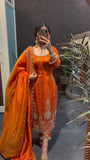 Fendy silk with Soft Micro Cotton Lining & Thread with Sequence Work Salwar Kameez