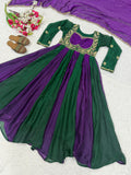 Heavy Fandy Silk With 3mm Sequence and Embroidery Work Beautiful Salwar Kameez