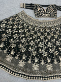 Premium Chinon Silk Lehenga Choli Embellished With Beautiful Sequins