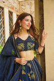 Premium Chinon Silk Embellished With Beautiful Digital Print Lehenga Choli