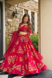 Premium Chinon Silk Embellished With Beautiful Digital Print Lehenga Choli