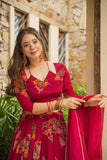 Premium Chinon Silk Embellished With Beautiful Digital Print Lehenga Choli
