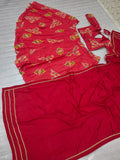 Premium Chinon Silk Embellished With Beautiful Digital Print Lehenga Choli