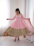 Fully Stitched & Ready To Wear Roman silk with codding sequence work Salwar Kameez