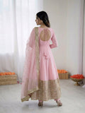 Fully Stitched & Ready To Wear Roman silk with codding sequence work Salwar Kameez