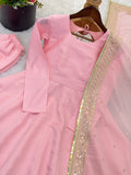 Fully Stitched & Ready To Wear Roman silk with codding sequence work Salwar Kameez