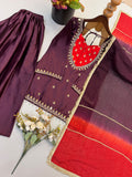 Fully Stitched & Ready to Wear French Crap With Real Mirror work Salwar Kameez