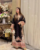 BEAUTIFUL PAKISTANI KURTI WITH SEQUENCE EMBROIDERY WORK PANT WITH DUPATTA