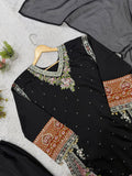 BEAUTIFUL PAKISTANI KURTI WITH SEQUENCE EMBROIDERY WORK PANT WITH DUPATTA