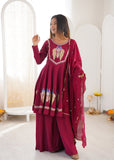 Fully Stitched & Ready To Wear Roman Silk with Embroidery Sequence Work Salwar Kameez