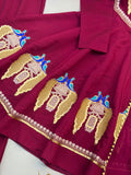Fully Stitched & Ready To Wear Roman Silk with Embroidery Sequence Work Salwar Kameez