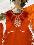 DESIGNER SEQUENCE EMBROIDERED WORKED TOP PANT WITH DUPATTA