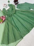 Salsa Silk with Soft Micro cotton Lining & Foil Work Beautiful Salwar Kameez