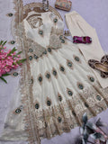 Heavy Fandy Silk with Embroidery Threads & Zari Sequins Work Salwar Kameez
