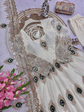 Heavy Fandy Silk with Embroidery Threads & Zari Sequins Work Salwar Kameez
