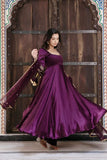 Exclusive Trending Designer Gown with Heavy sequence embroidery work Dupatta