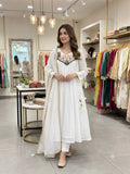 BEAUTIFUL HAND WORK OUTFIT SEQUENCE EMBROIDERED GOWN PANT WITH DUPATTA